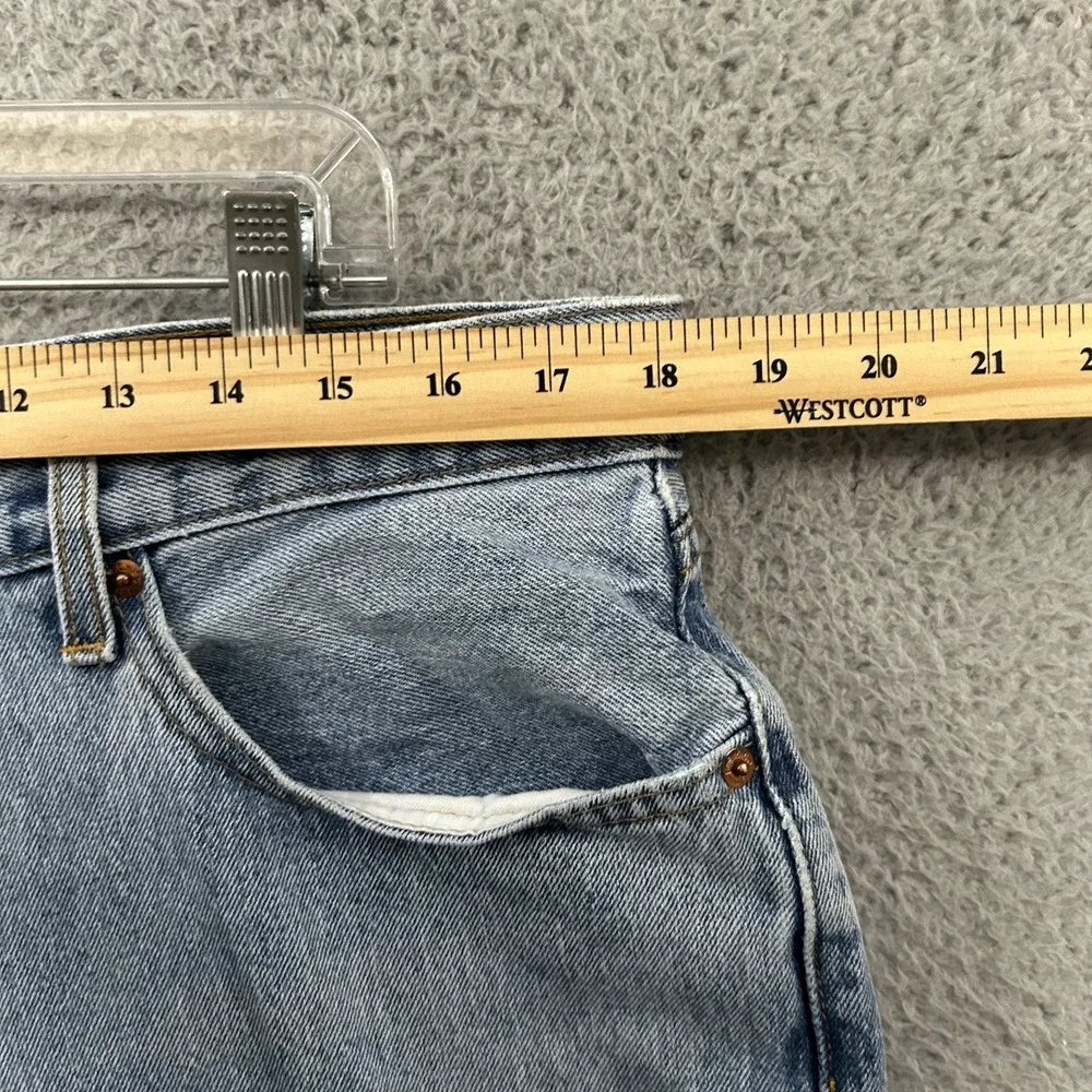 Levis Jeans Mens 36x30 Blue Denim 550 Relaxed Fit Tapered Leg Cotton Light Wash